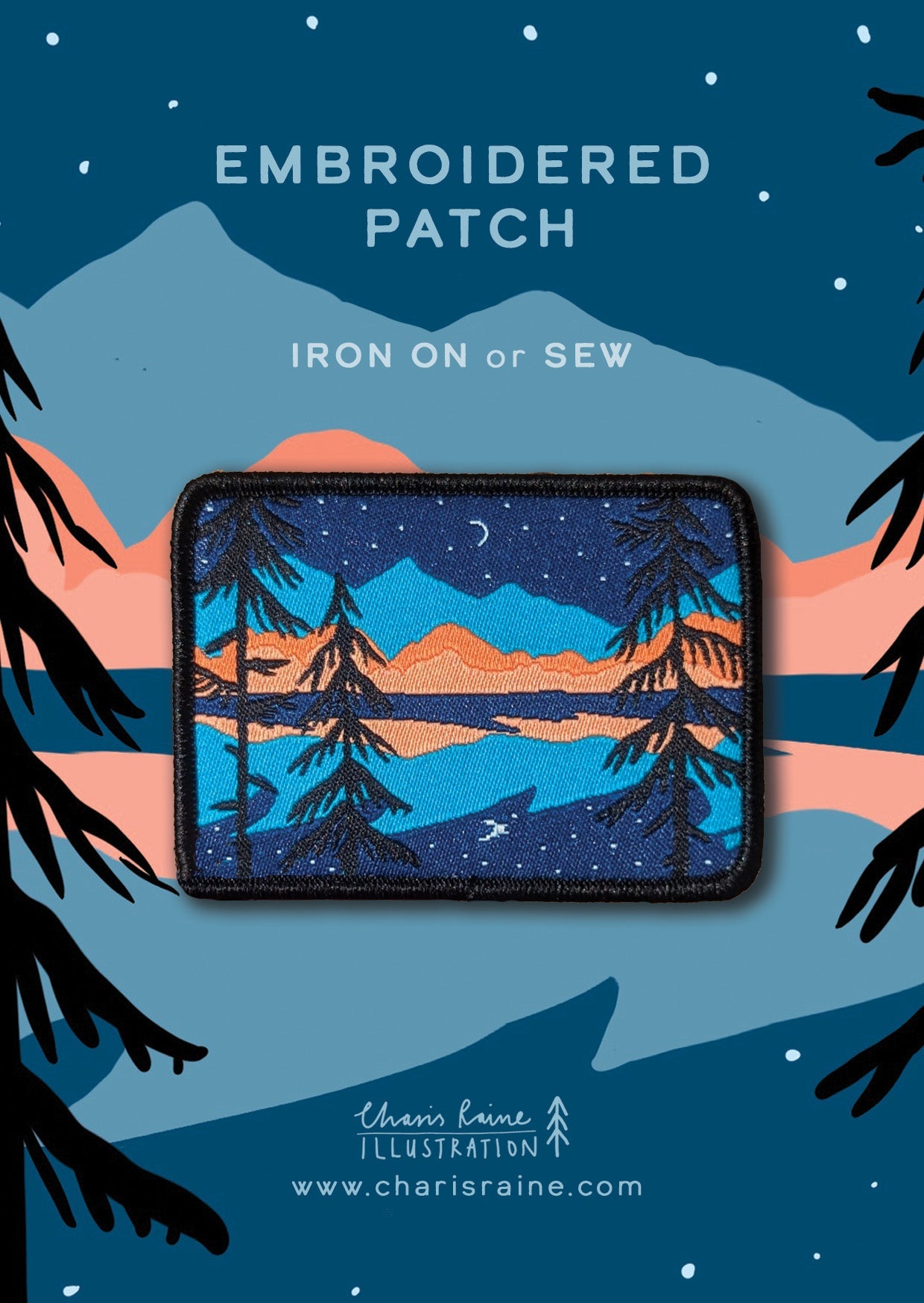 Forest Sunset Embroidered Patch
