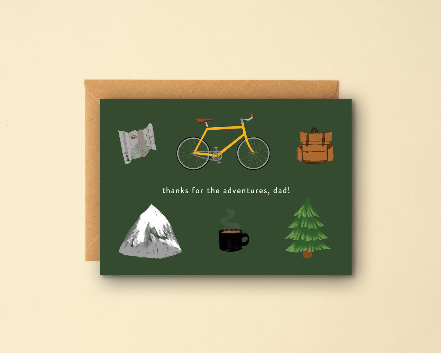 Thanks for the Adventures Dad Cycling Card