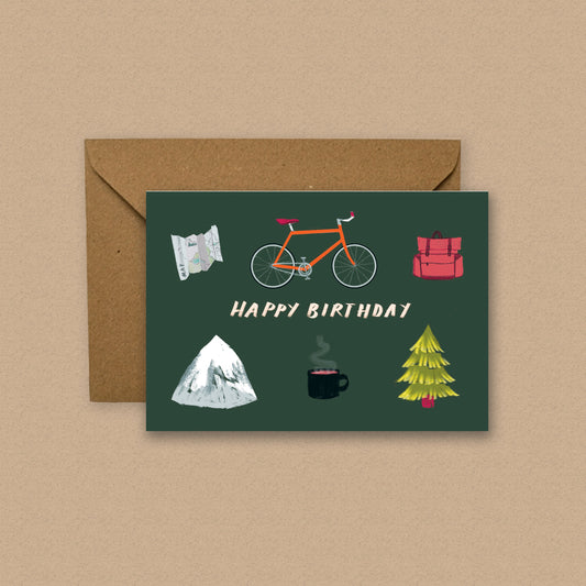 Happy Birthday Cycling Card