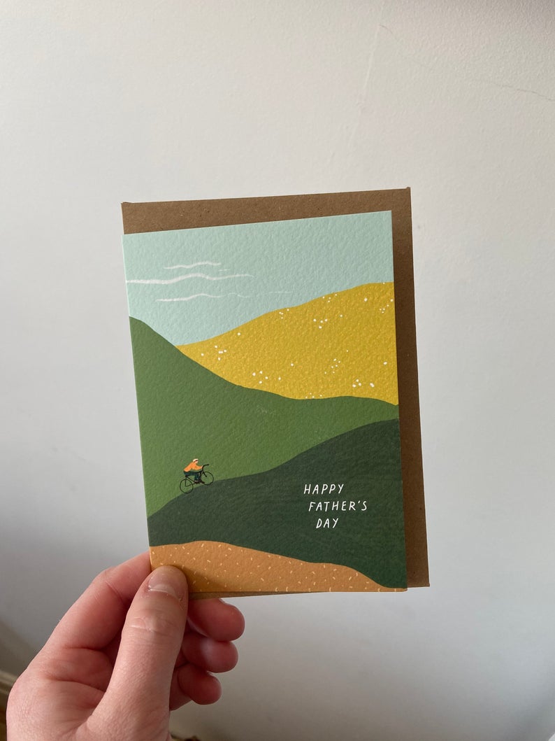 Fathers Day Cycling Card