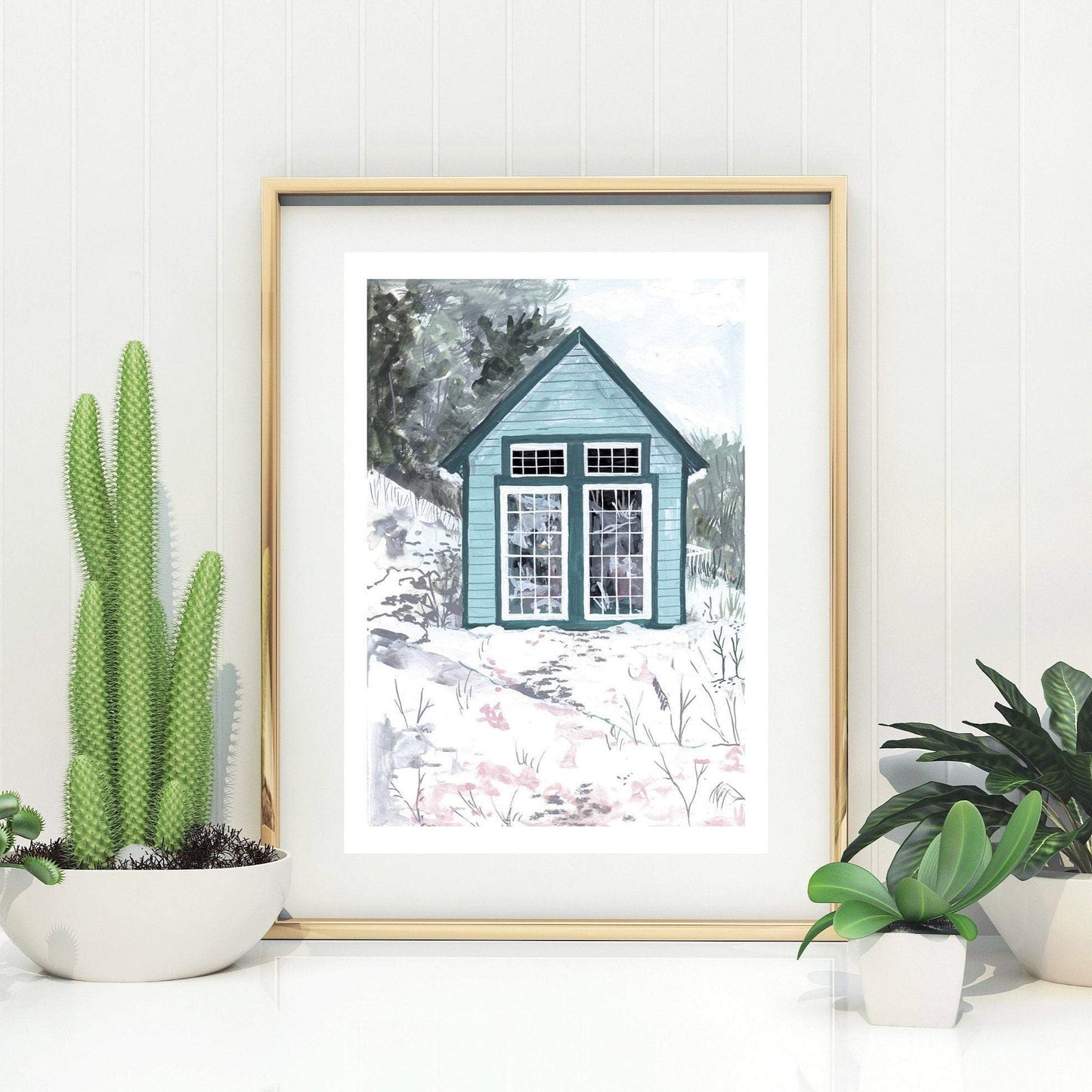 Limited Edition Blue Cabin Giclée Print