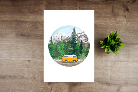Campervan Giclée Art Print