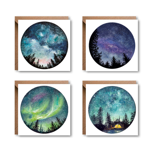 Starry Sky Cards | Set of 4