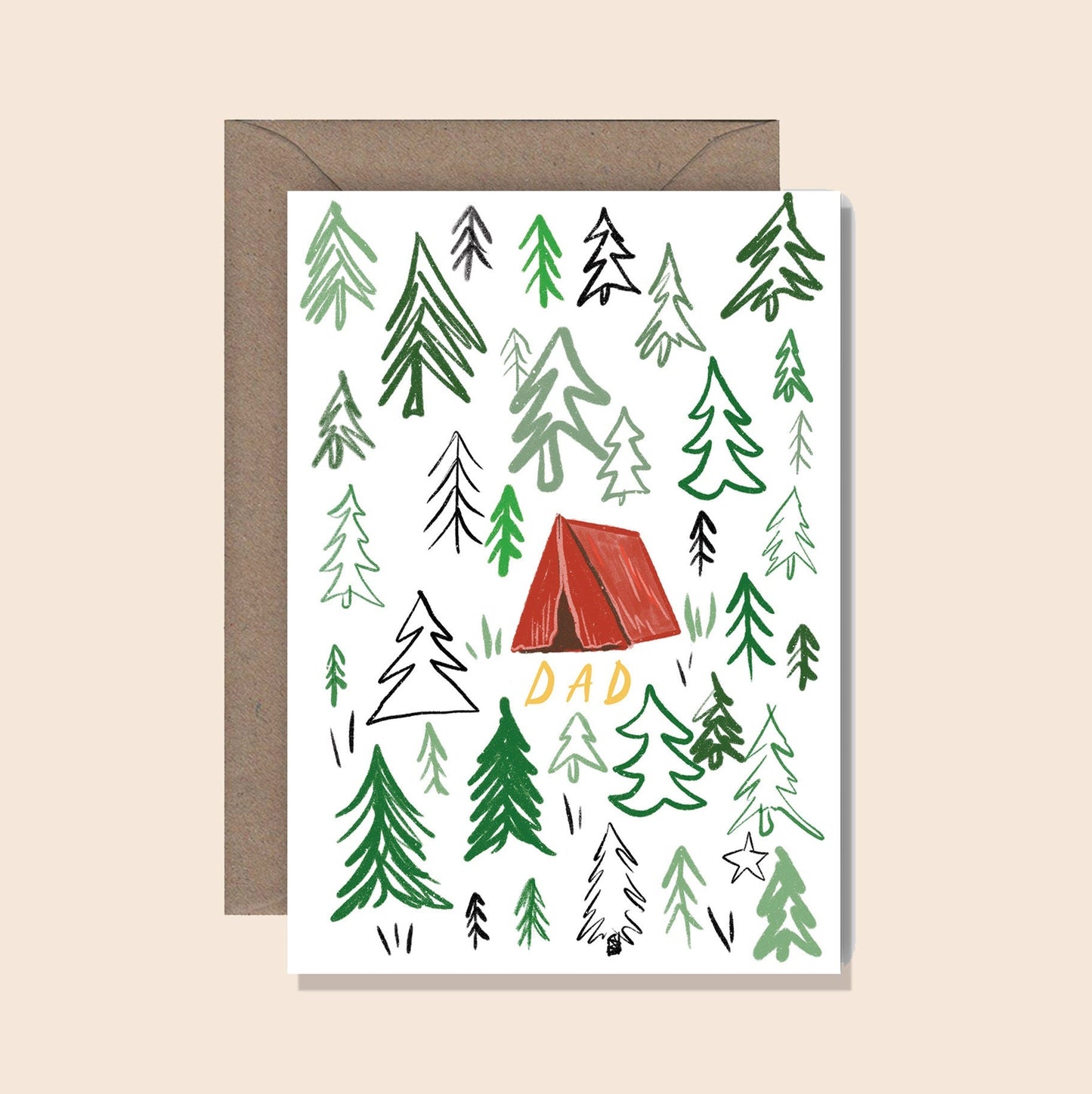 Dad Camping Card