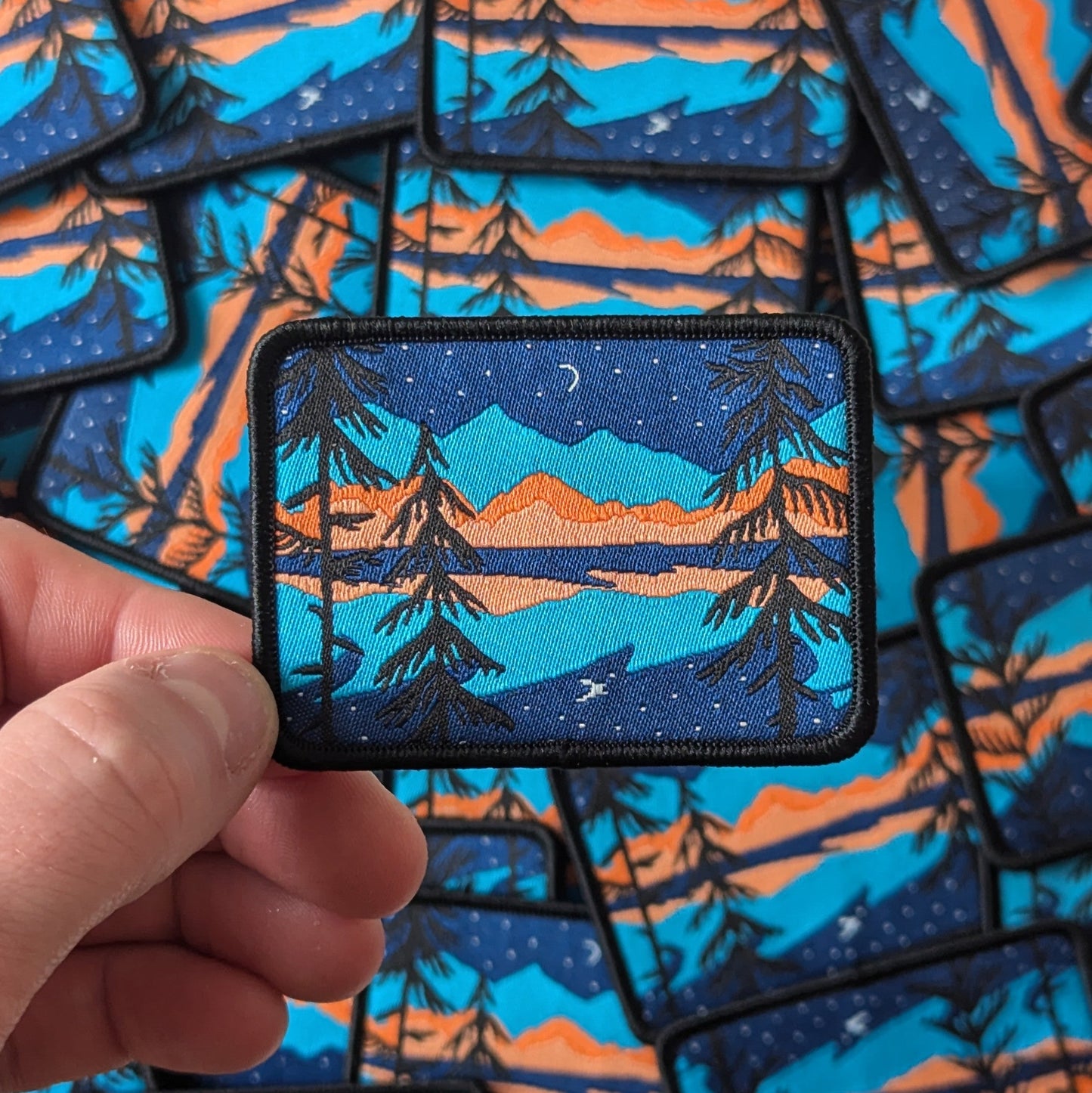 Forest Sunset Embroidered Patch