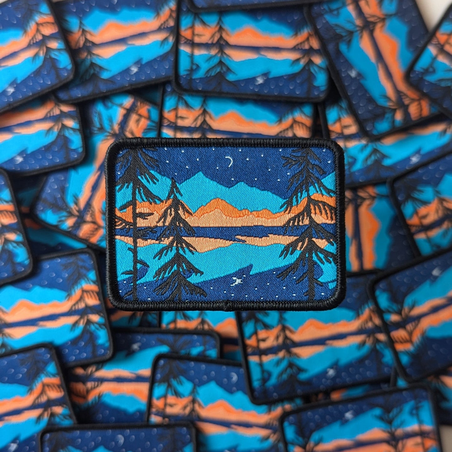 Forest Sunset Embroidered Patch