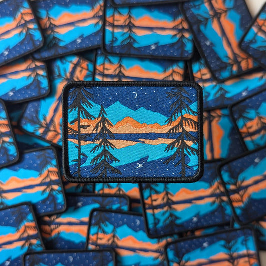 Forest Sunset Embroidered Patch