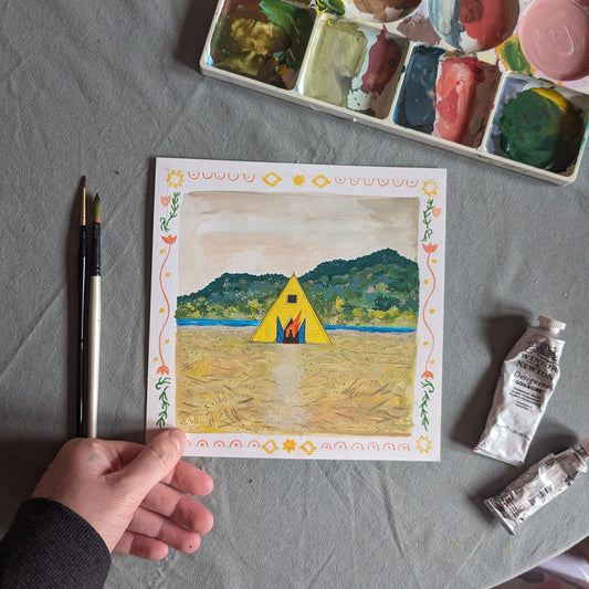 Unleash Your Creative Side with This One-of-a-Kind Midsommar Painting!