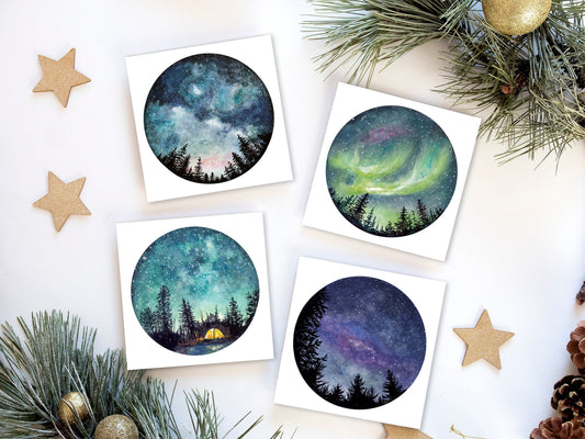 Starry Sky Cards | Set of 4