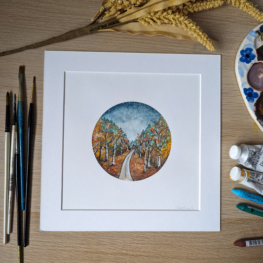 Autumn Road Original Painting