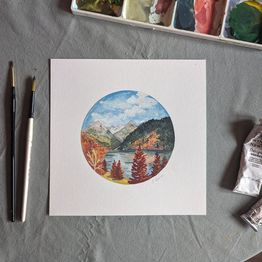 Rocky Mountains Original Painting