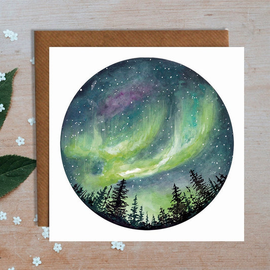 Northern Lights Greetings Card